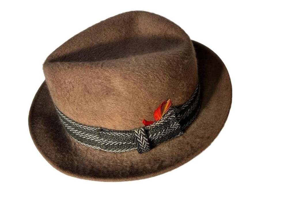 Vintage Dobbs Fifth Avenue Brown Fur Felt Fedora Hat
